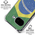 Brazil Flag Distressed Google Pixel 9a Clear Case